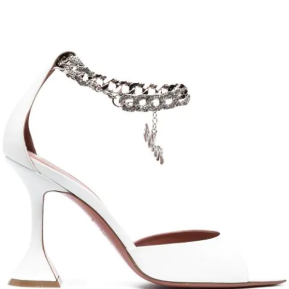 NIB Amina Muaddi Flasko sandals without ankle straps - Picture 2 of 9